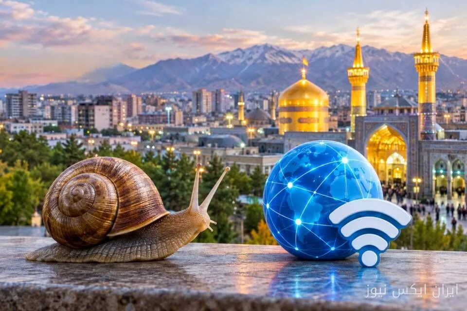 سرعت اینترنت در مشهد به کندی حلزون رسیده است