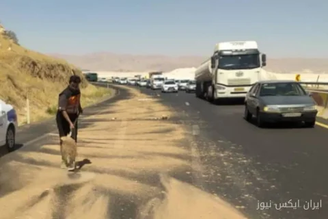 اقدام قهرمانانه راهدار فارس در مهار خطرات واژگونی خودرو