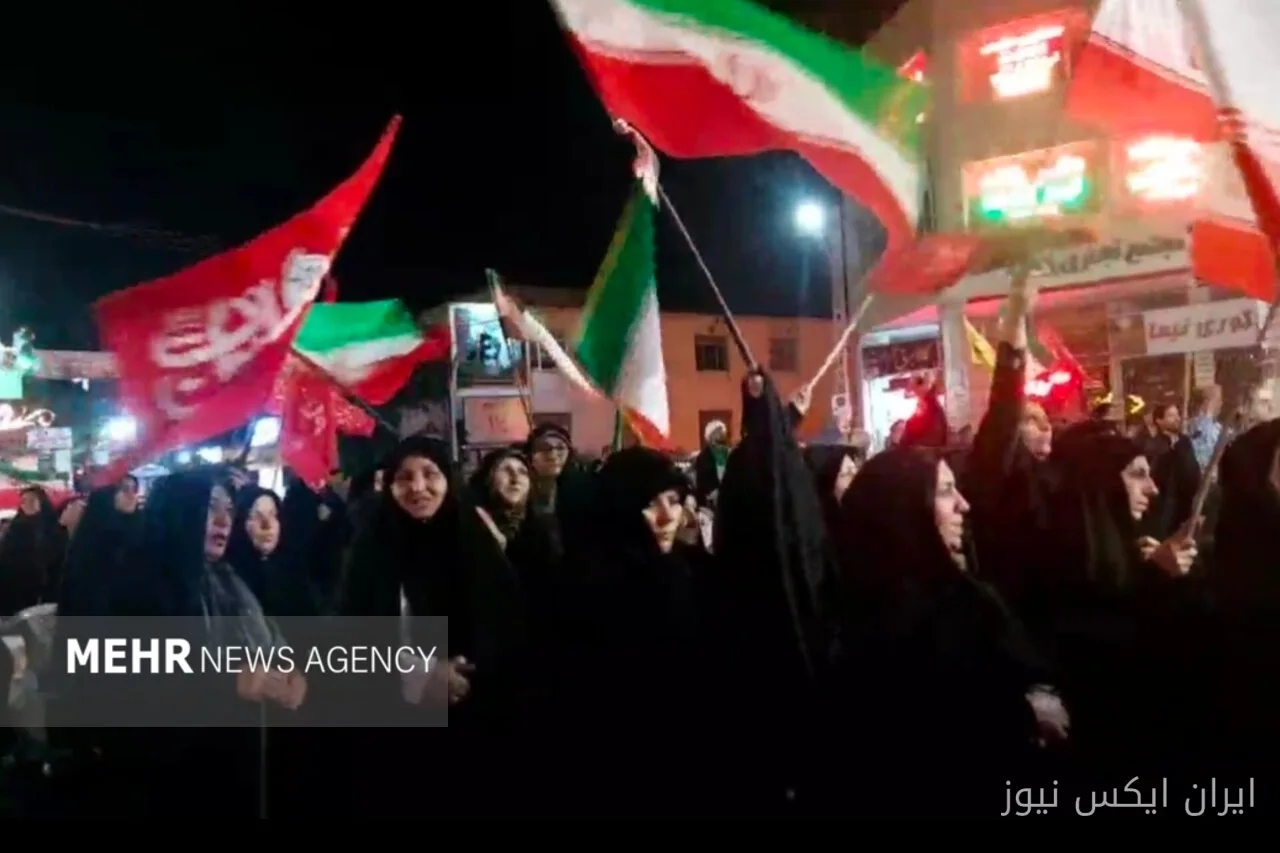 مردم آزادشهر با تجمع در موج ۲۰۸ بر همدلی تأکید کردند