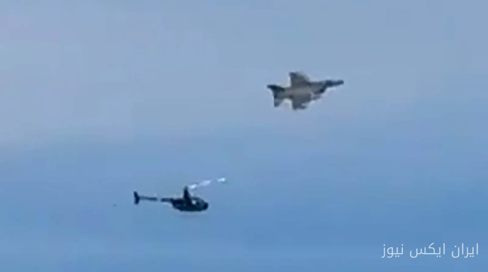 رهگیری هوایی جنگنده F-16 نزدیک محل حضور ترامپ