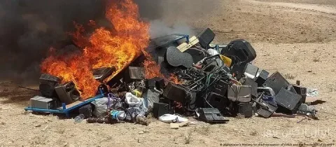 طالبان، ۸۳۲ ساز موسیقی را در کنر آتش زدند!