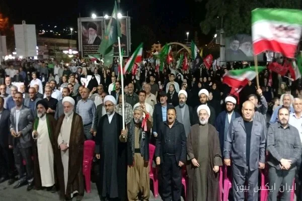 حضور مردمی در گالیکش برای حمایت از رهبری و انقلاب اسلامی