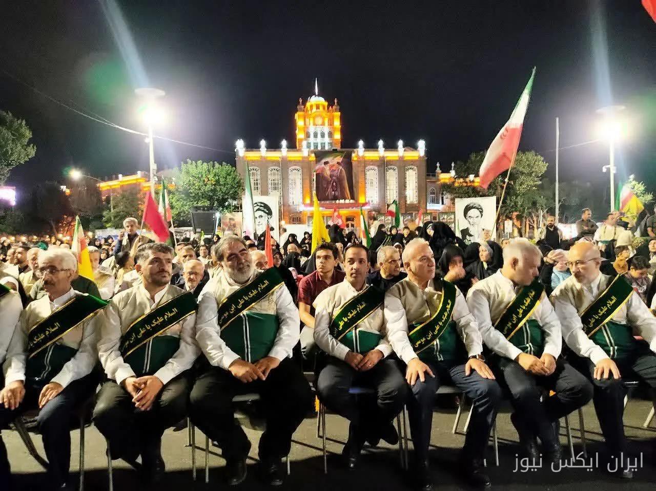 Das zweihundertseventh Treffen der Menschen von Tabriz mit dem Duft von Imam Reza