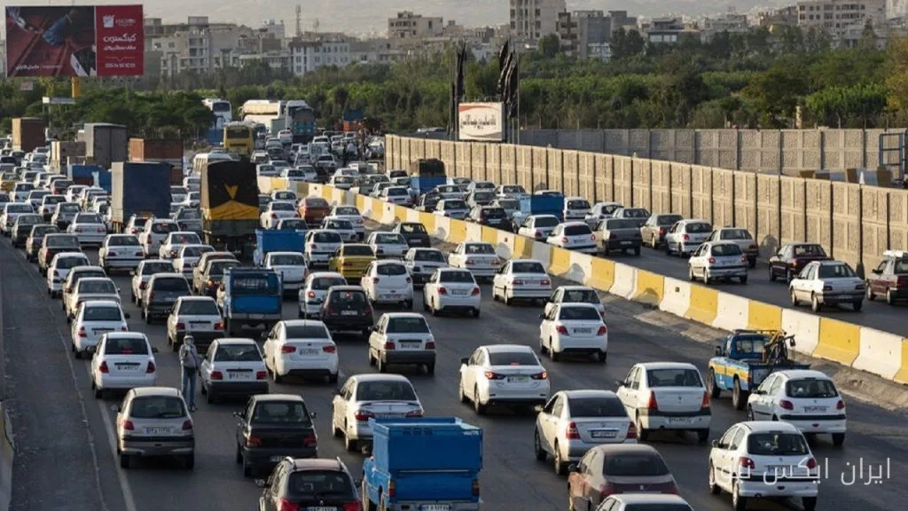ترافیک سنگین در آزادراه تهران - کرج - قزوین