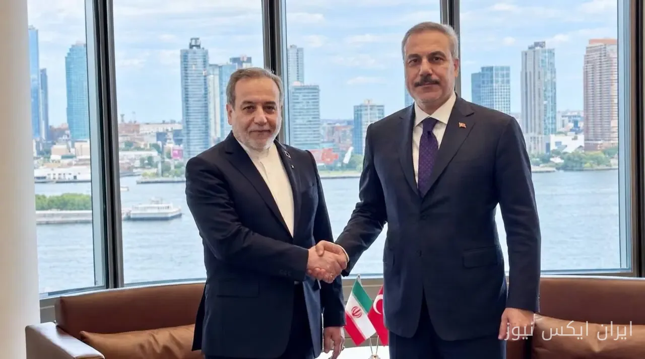 دیدار سید عباس عراقچی و هاکان فیدان در مجمع عمومی سازمان ملل