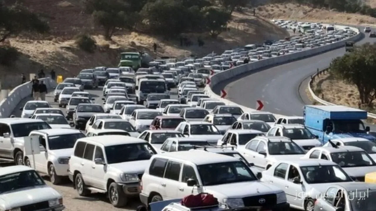 حركة مرور كثيفة على طريق تشالوس والطريق السريع طهران-شمال
