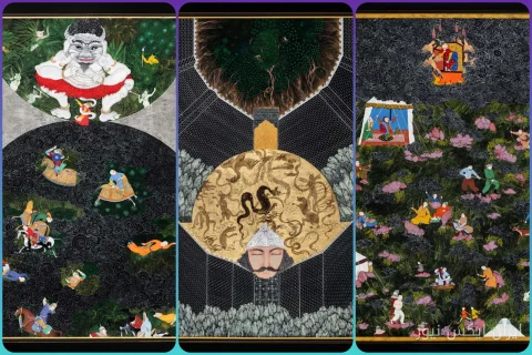 Die Ausstellung «Zwischen zwei Welten» von Maryam Estaki wurde in der Kiman Galerie eröffnet
