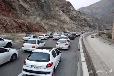 ترافیک ۷ کیلومتری در جاده کندوان؛ مسافران در انتظار!