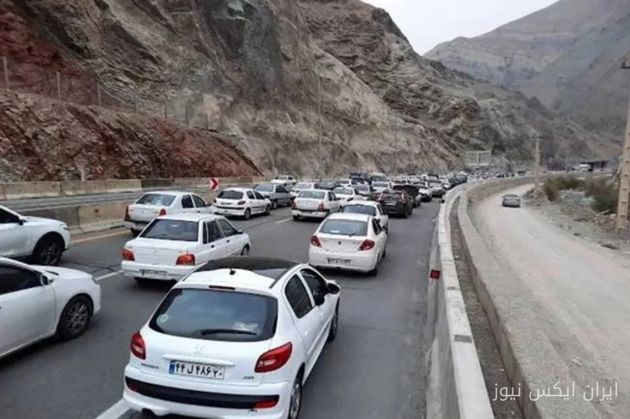 ترافیک ۷ کیلومتری در جاده کندوان؛ مسافران در انتظار!
