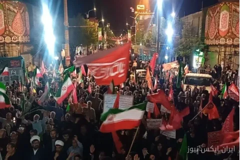 زنجانی‌ها در یکصد و نود و ششمین شب تجمعات تاریخی