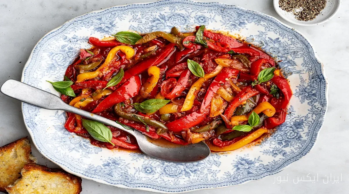 طرز تهیه پپروناتای ایتالیایی با فلفل دلمه‌ای