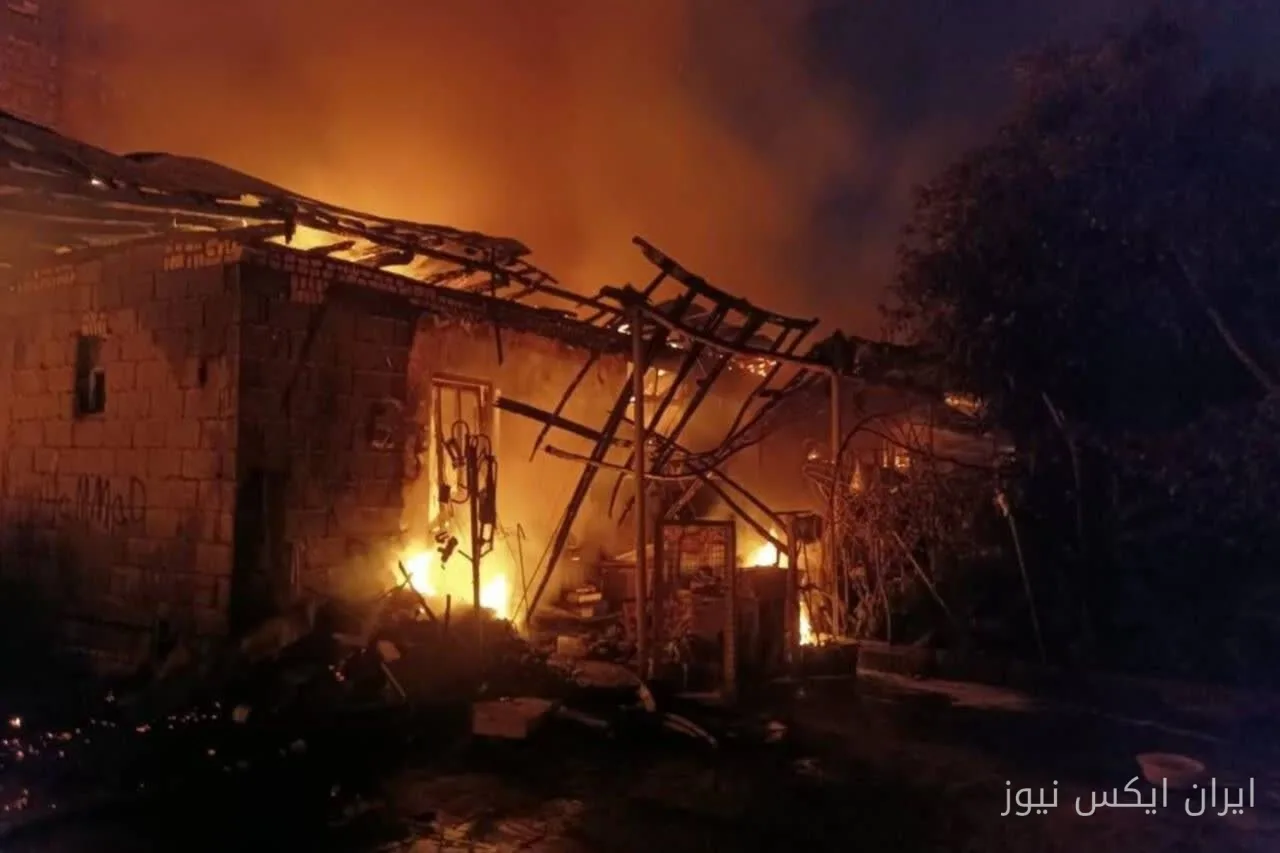 آتشسوزی گسترده در مجموعه انباری جاده مخصوص