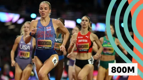 Keely Hodgkinson در 800 متر به فینال صعود کرد؛ سقوط وحشتناک Veronica Vancardo