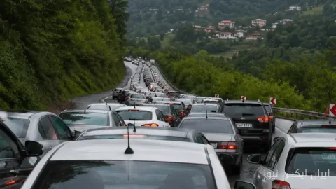 ترافیک سنگین ایستایی در جاده‌های شمال؛ رئیس پلیس راه مازندران خبر داد