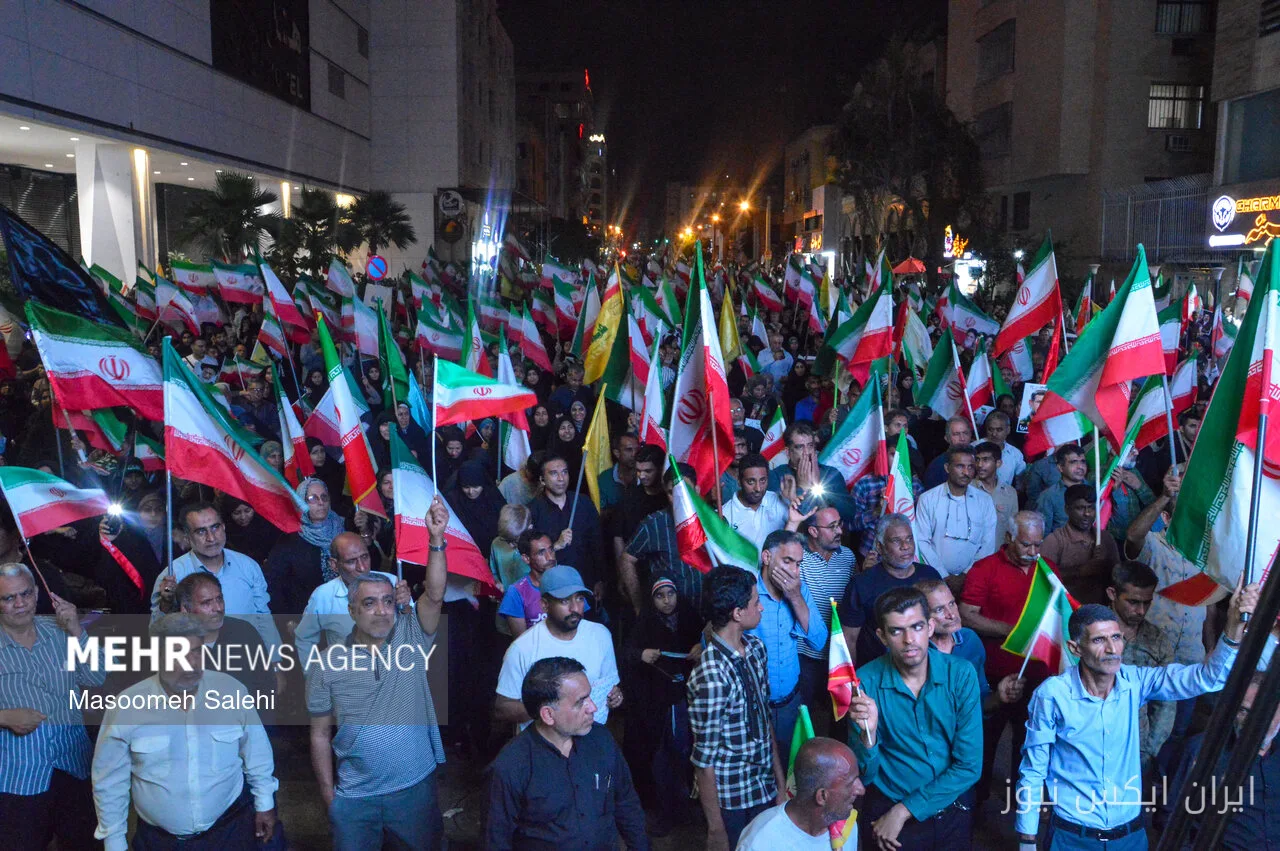 اجتماع شبانه مردم بندرعباس: یکصد و نود و نهمین گردهمایی شگفت‌انگیز در ساحل خلیج فارس