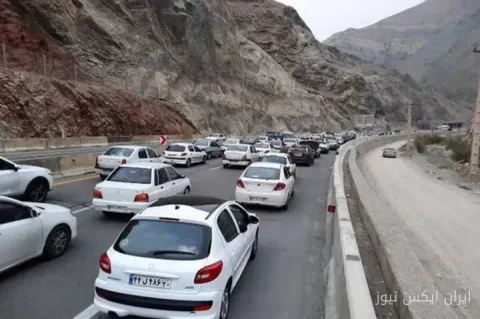 ترافیک ۷ کیلومتری در جاده کندوان: چه بلایی سر مسافران آمده است؟