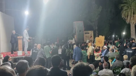 اسماعیل بقایی در تجمع جنجالی لامرد: صدای مردم علیه جنایات آمریکا و اسرائیل