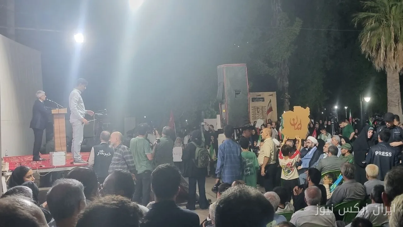 اسماعیل بقایی در تجمع جنجالی لامرد: صدای مردم علیه جنایات آمریکا و اسرائیل