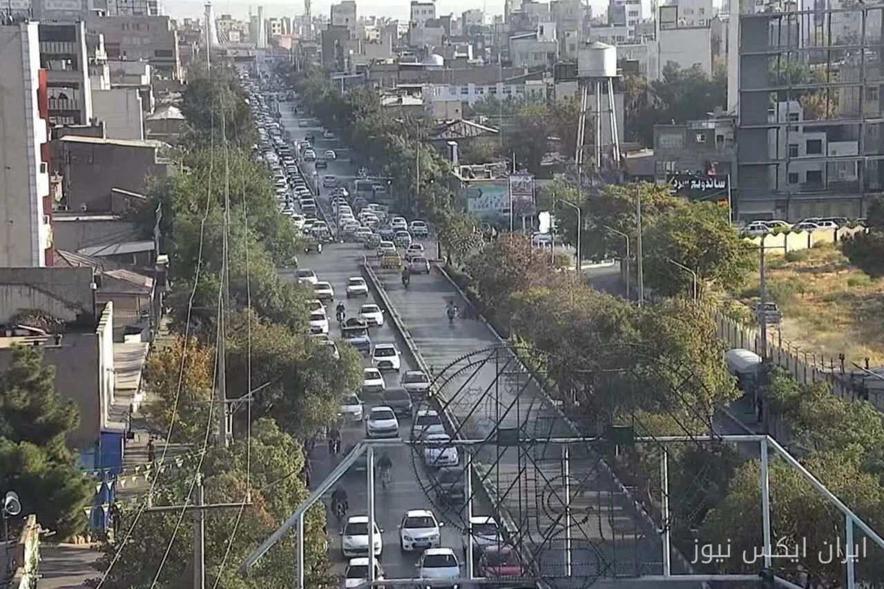 ترافیک سنگین در معابر اصلی مشهد در صبح امروز