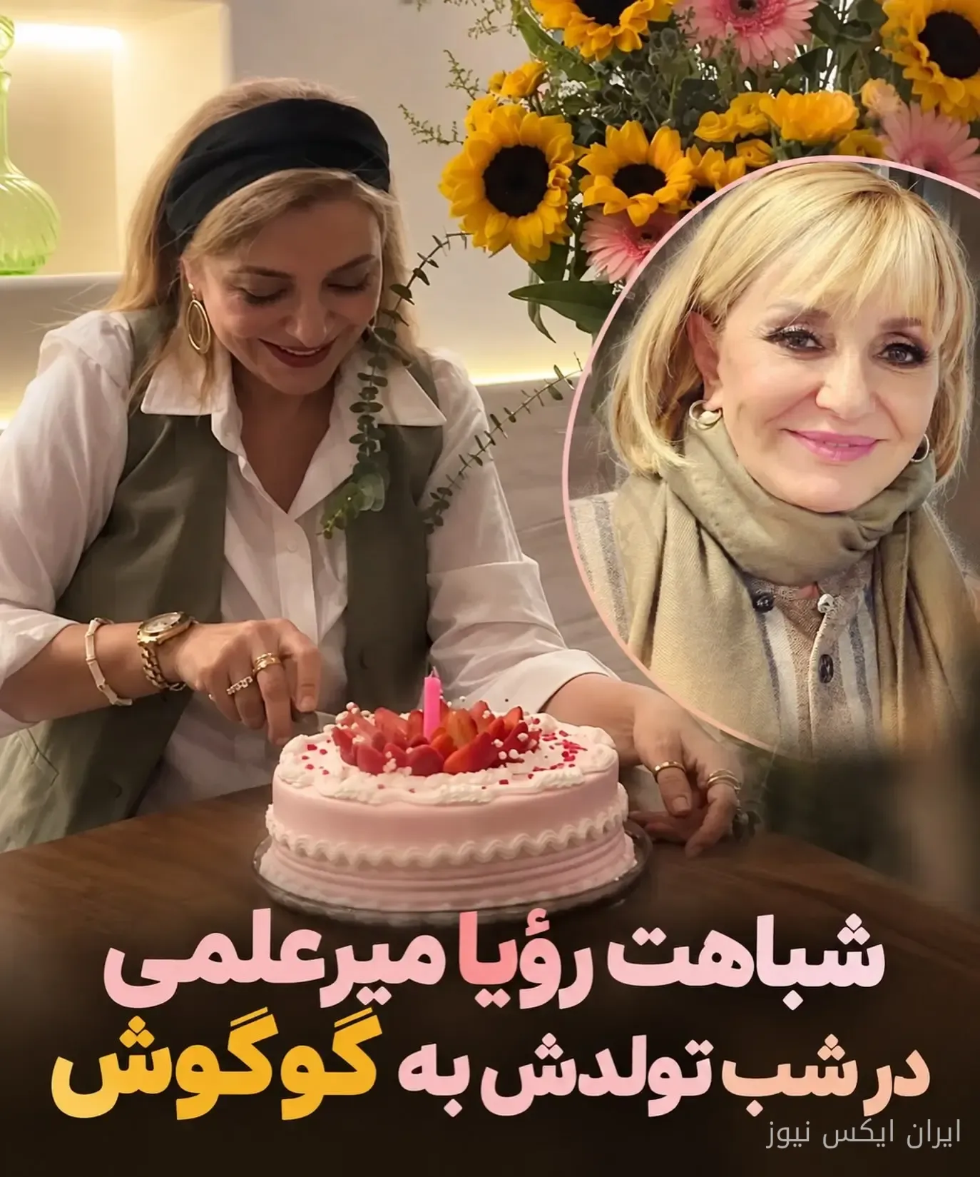 رویا میرعلمی در تولد ۴۸ سالگی سوژه کاربران شد
