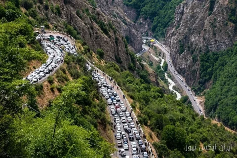 ترافیک سنگین در جاده‌های مازندران: سرهنگ هادی عبادی در صحنه