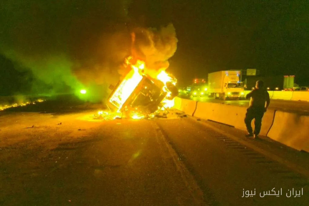 حریق تریلی در محور آرادان-سرخه؛ جان باختن راننده و مصدومیت دو کارگر