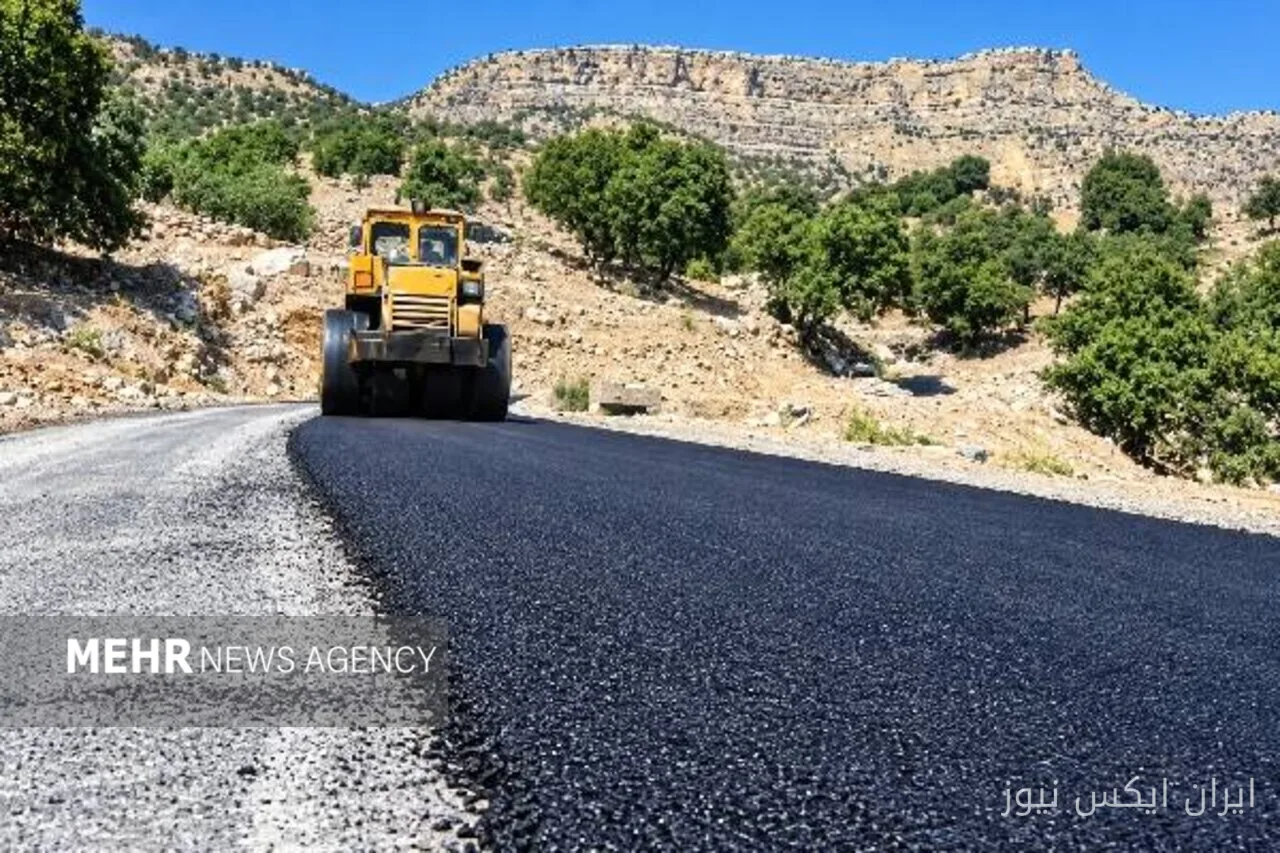 آغاز آسفالت محور ارتباطی روستای شیخ هابیل چرام