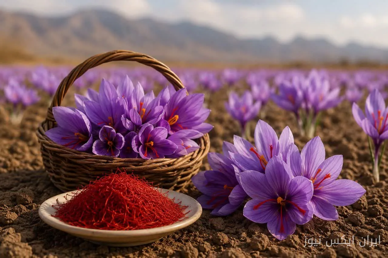 رونق کشت زعفران در مینودشت موجب اشتغالزایی پایدار شد